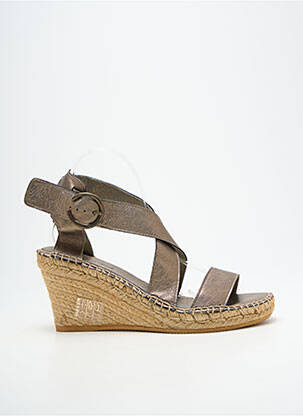 Sandalai/nu pėdos satino audinys kulnas nuo 7 iki 9 cm sidabrinė L'ESPADRILLE DE NICOLE moteris