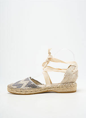 Espadrilės šnervių uždarymas plokščias kulnas iki 3 cm tamsiai pilka NICOLE moteris