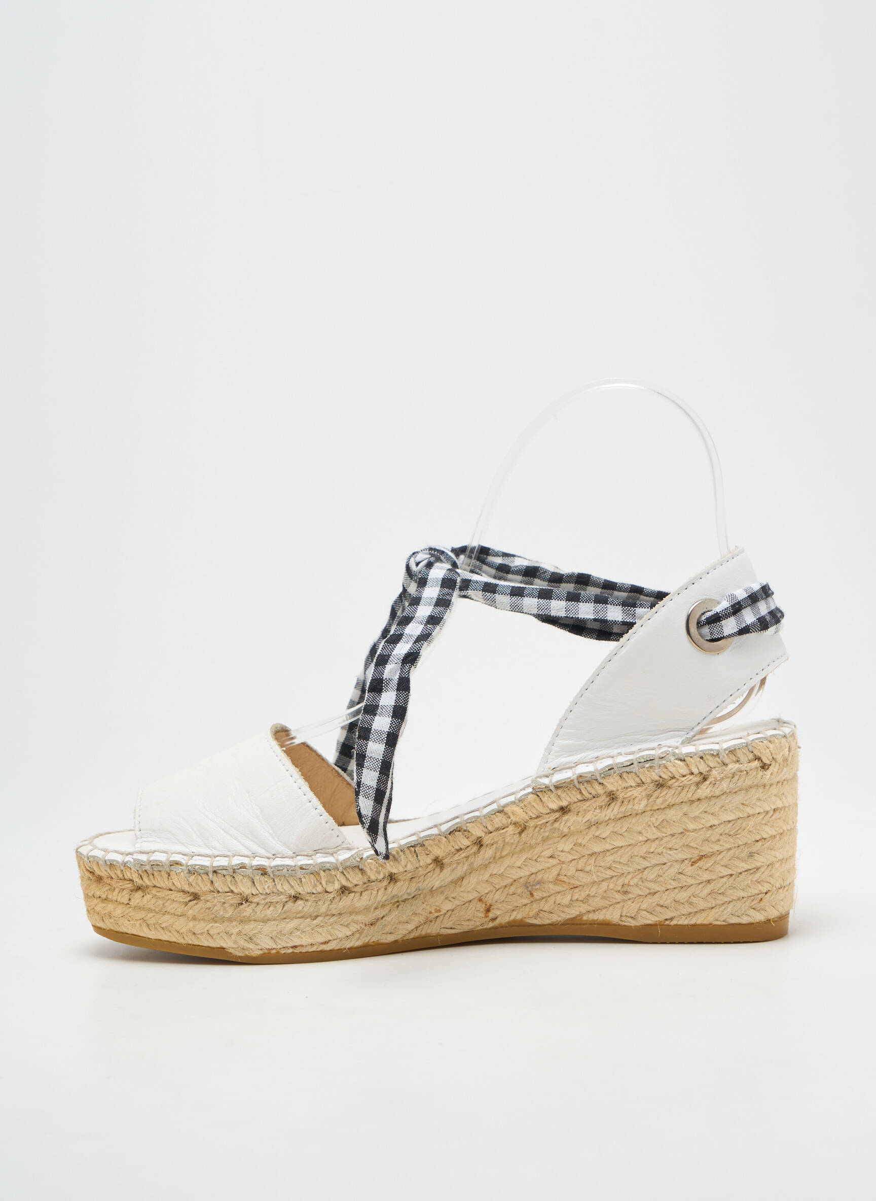 Sandalai/nu pėdos kompensuotas kulnas kulnas nuo 4 iki 6 cm baltas L'ESPADRILLE DE NICOLE moteris