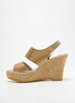 Sandalai/nu pėdos satino audinys 10 cm ir daugiau aukštakulniai auksas L'ESPADRILLE DE NICOLE moteris
