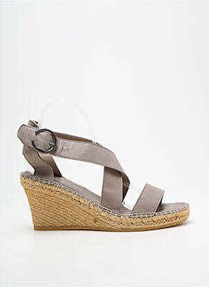 Sandalai/nu pėdos užsegimas kilpa(s) kulnas nuo 7 iki 9 cm pilka L'ESPADRILLE DE NICOLE moteris