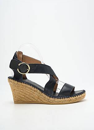 Sandalai/nu pėdos užsegimas kilpa(s) kulnas nuo 7 iki 9 cm juodas L'ESPADRILLE DE NICOLE moteris