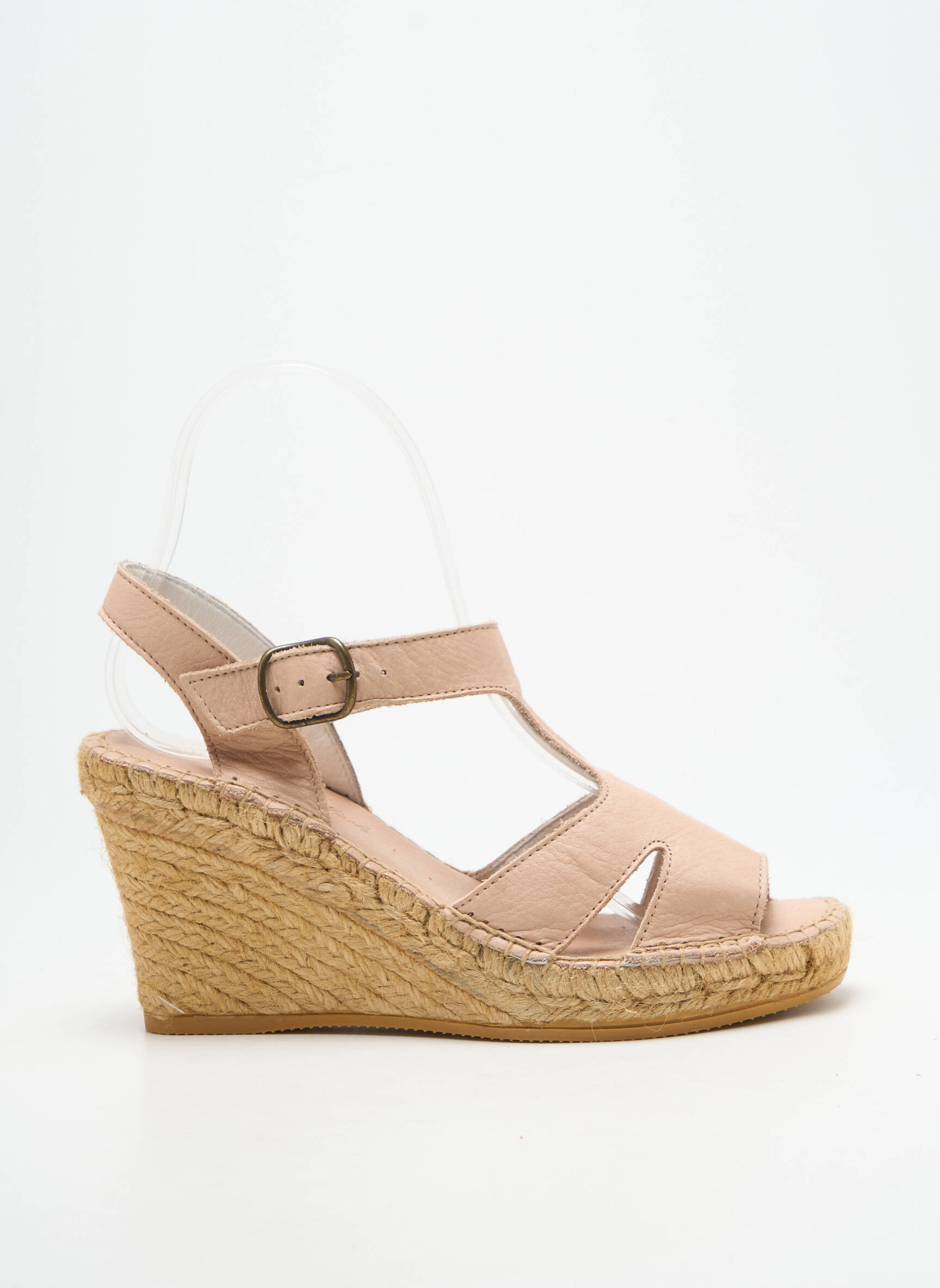 Sandalai/nu pėdos užsegimas kilpa(s) kulnas nuo 7 iki 9 cm rožinė L'ESPADRILLE DE NICOLE moteris