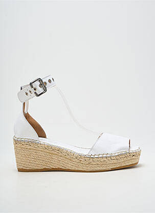 Sandalai/nu pėdos užsegimas su kaklo detalėmis kulnas nuo 4 iki 6 cm baltas L'ESPADRILLE DE NICOLE moteris