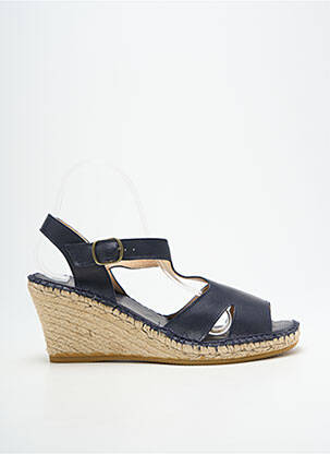 Sandalai/nu pėdos kompensuotas kulnas kulnas nuo 7 iki 9 cm mėlyna L'ESPADRILLE DE NICOLE moteris
