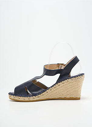 Sandalai/nu pėdos kompensuotas kulnas kulnas nuo 7 iki 9 cm mėlyna L'ESPADRILLE DE NICOLE moteris