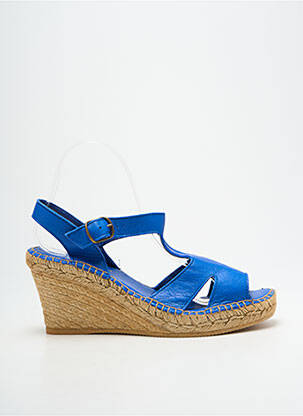 Sandalai/nu pėdos kompensuotas kulnas kulnas nuo 7 iki 9 cm mėlyna L'ESPADRILLE DE NICOLE moteris