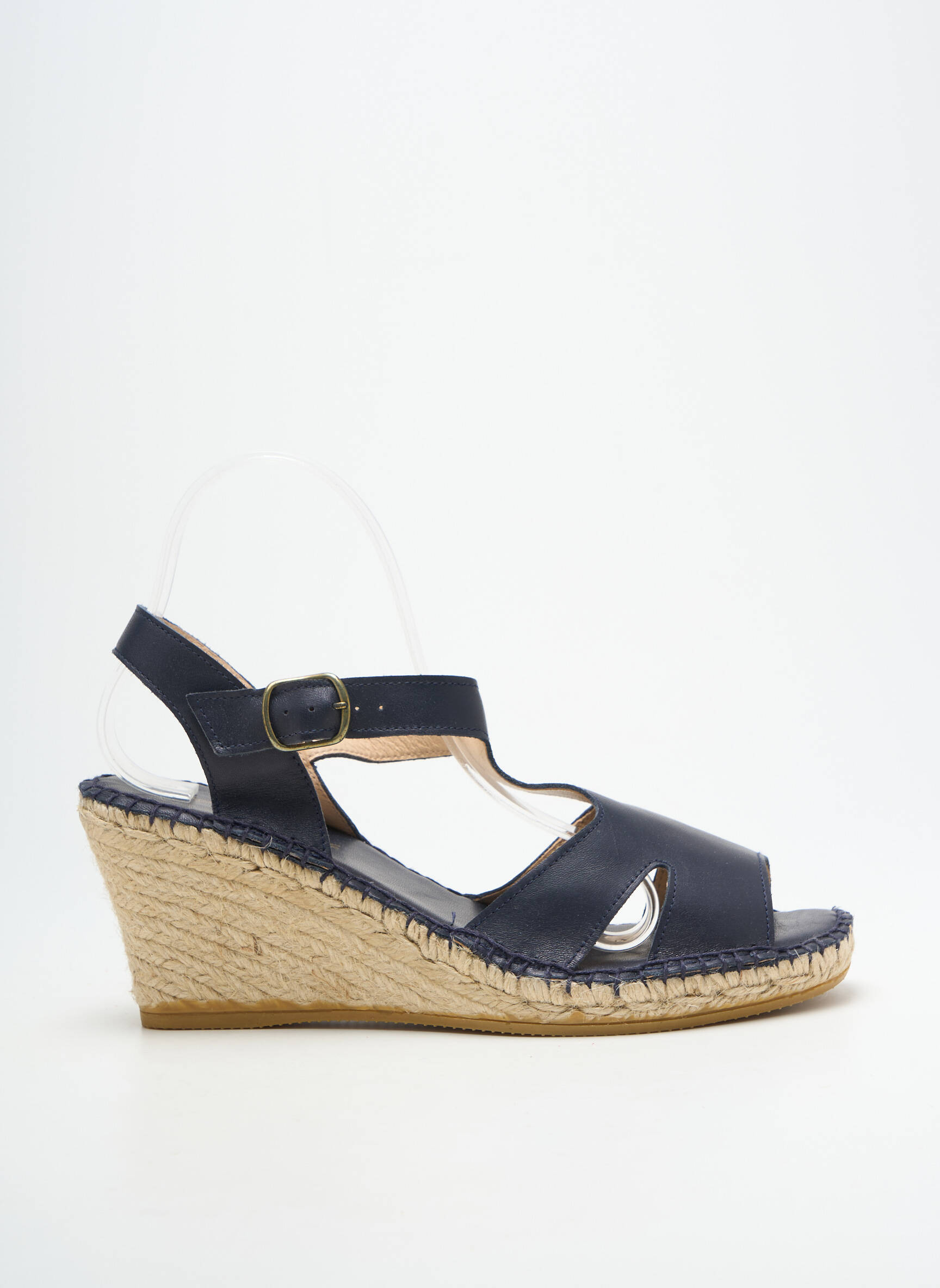 Sandalai/nu pėdos kompensuotas kulnas kulnas nuo 7 iki 9 cm mėlyna L'ESPADRILLE DE NICOLE moteris