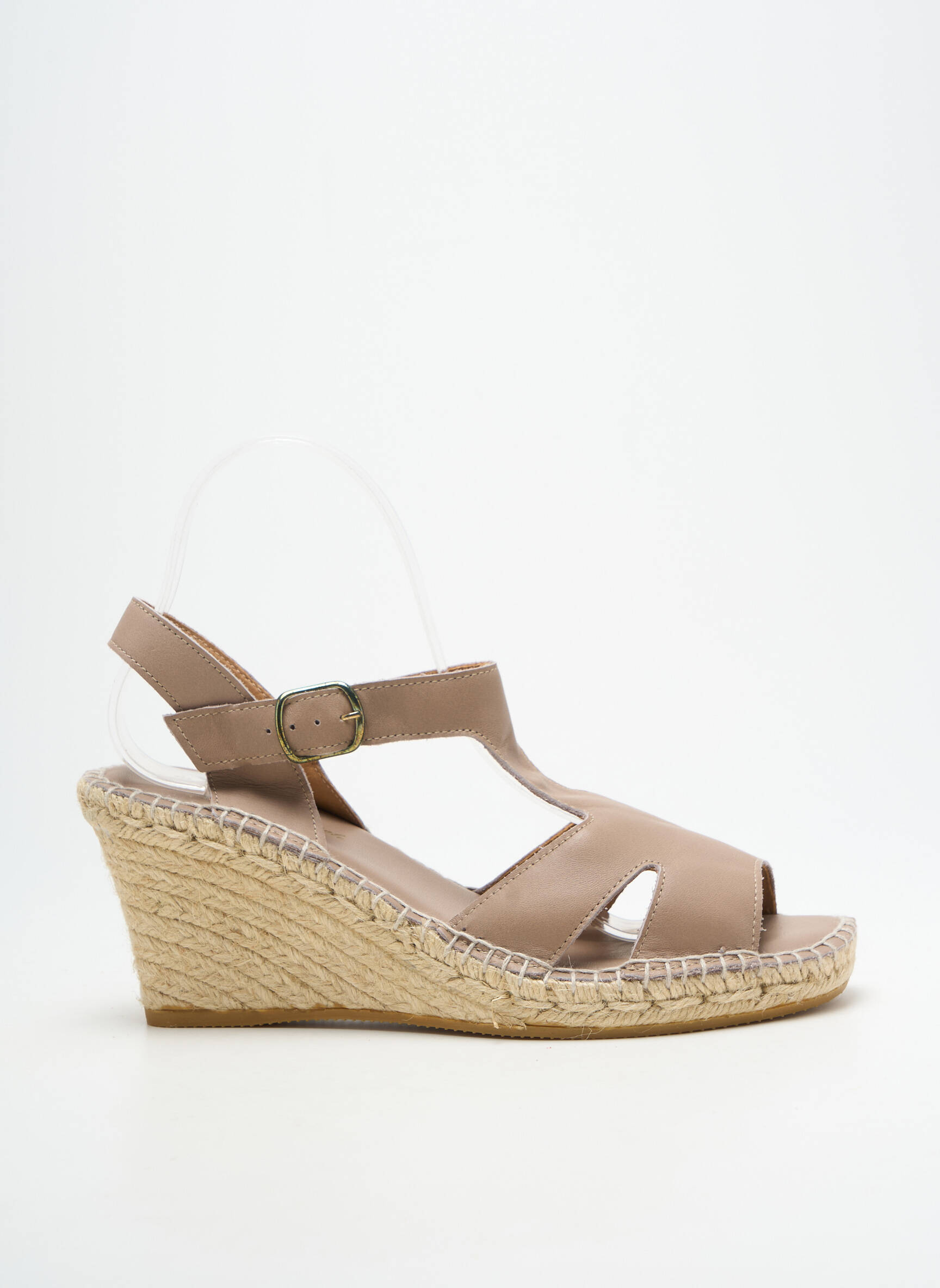 Sandalai/nu pėdos kompensuotas kulnas kulnas nuo 7 iki 9 cm bežinis L'ESPADRILLE DE NICOLE moteris