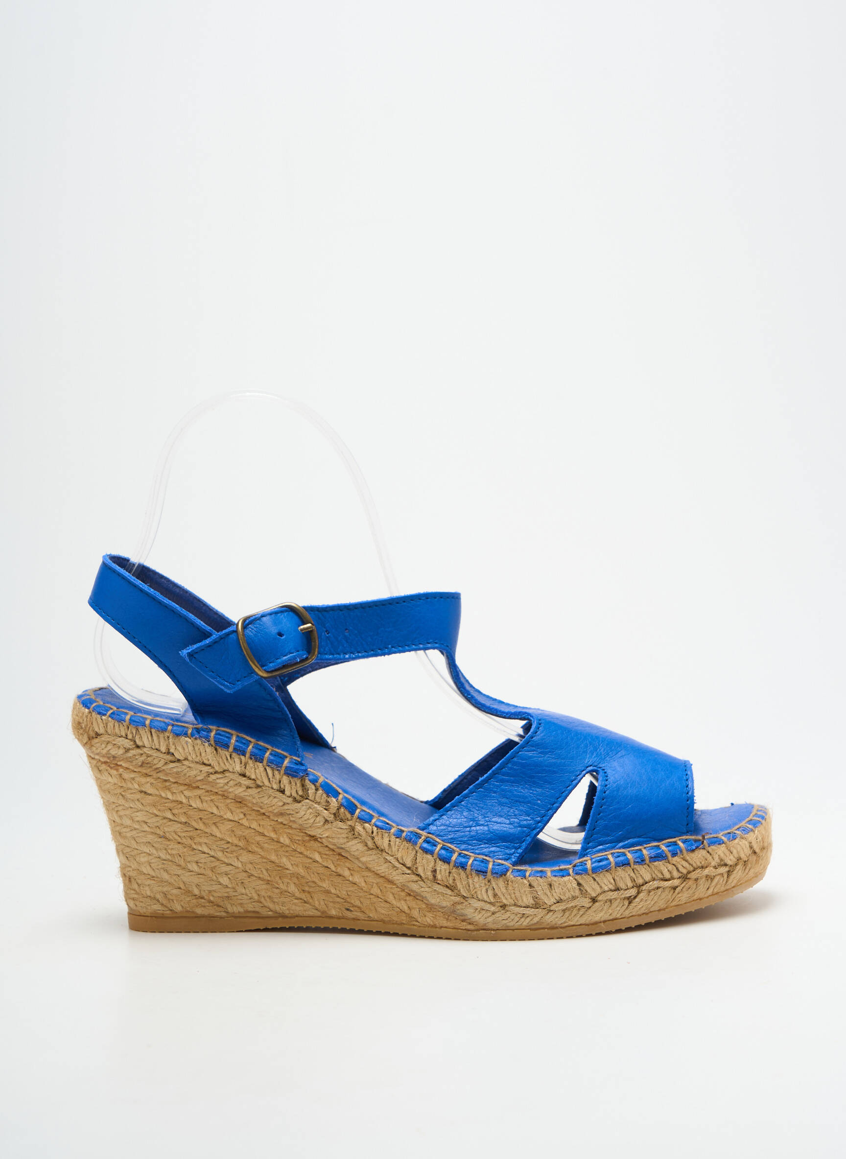 Sandalai/nu pėdos kompensuotas kulnas kulnas nuo 7 iki 9 cm mėlyna L'ESPADRILLE DE NICOLE moteris