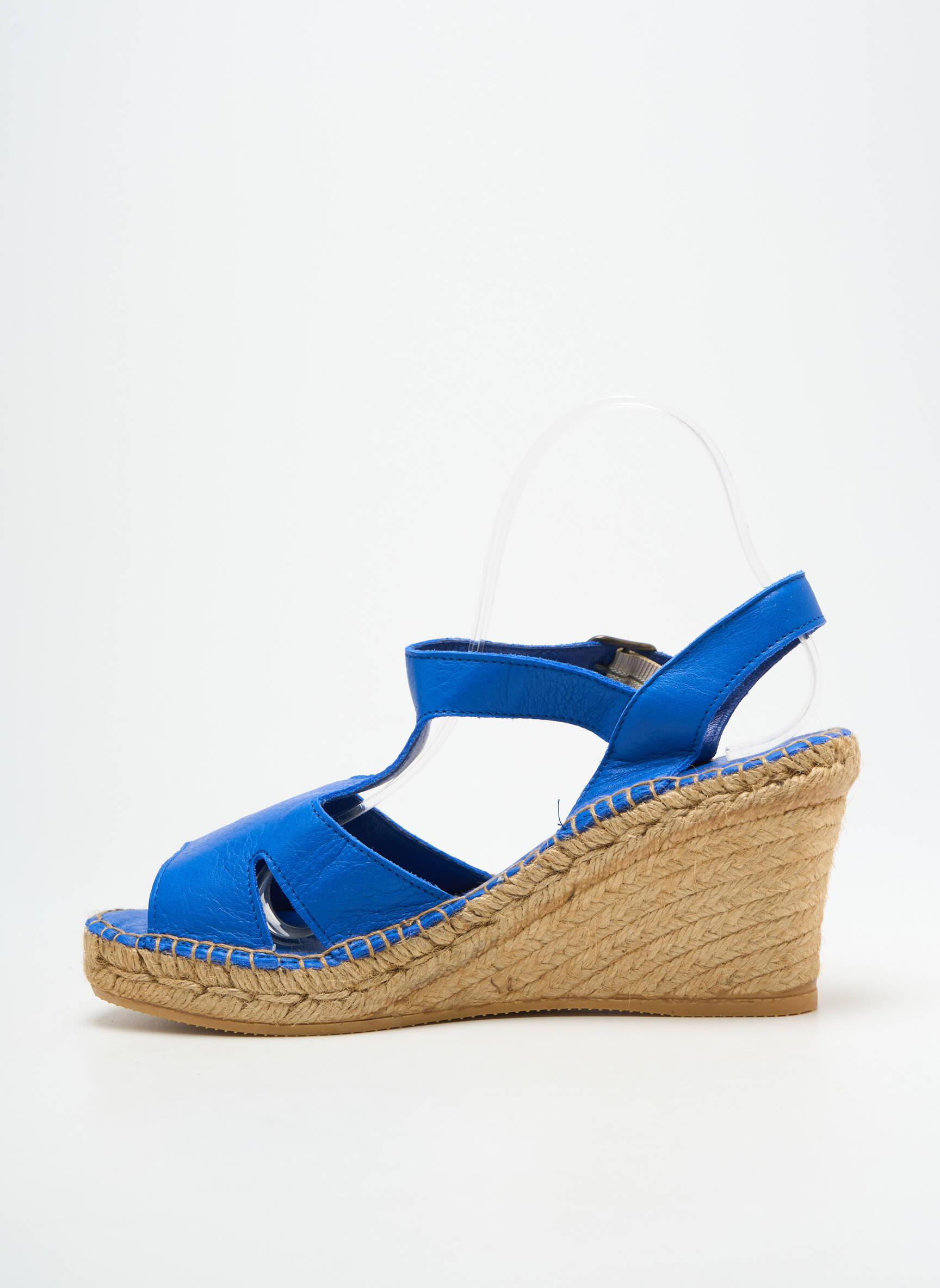 Sandalai/nu pėdos kompensuotas kulnas kulnas nuo 7 iki 9 cm mėlyna L'ESPADRILLE DE NICOLE moteris