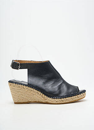 Sandalai/nu pėdos kompensuotas kulnas kulnas nuo 7 iki 9 cm juodas L'ESPADRILLE DE NICOLE moteris