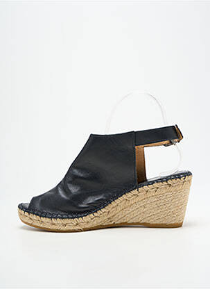 Sandalai/nu pėdos kompensuotas kulnas kulnas nuo 7 iki 9 cm juodas L'ESPADRILLE DE NICOLE moteris