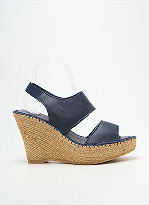 Sandalai/nu pėdos kompensuotas kulnas 10 cm ir daugiau aukštakulniai mėlyna L'ESPADRILLE DE NICOLE moteris