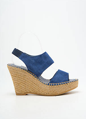 Sandalai/nu pėdos kompensuotas kulnas 10 cm ir daugiau aukštakulniai mėlyna L'ESPADRILLE DE NICOLE moteris