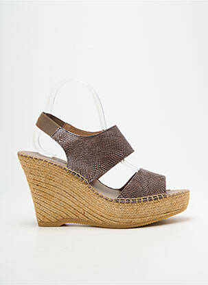 Sandalai/nu pėdos kompensuotas kulnas 10 cm ir daugiau aukštakulniai žalias L'ESPADRILLE DE NICOLE moteris