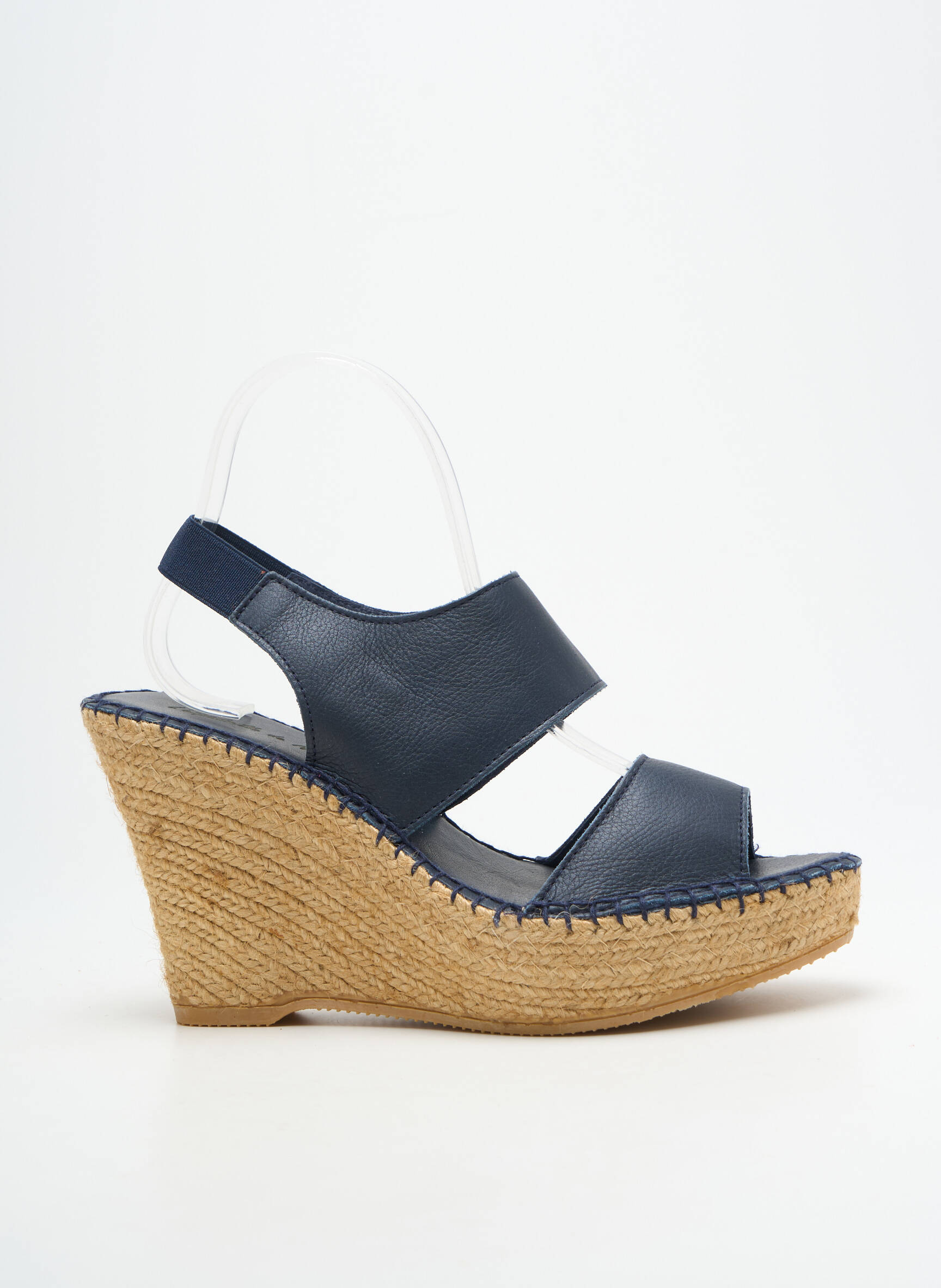 Sandalai/nu pėdos kompensuotas kulnas 10 cm ir daugiau aukštakulniai mėlyna L'ESPADRILLE DE NICOLE moteris
