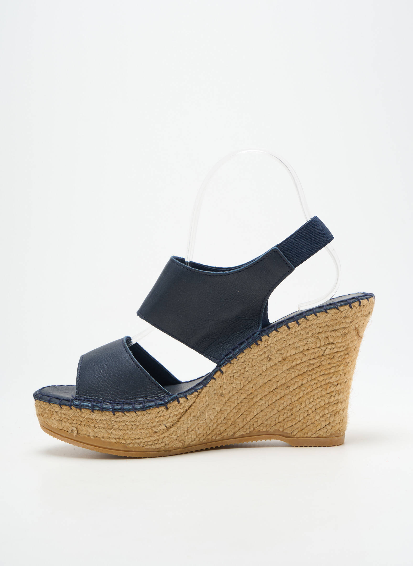 Sandalai/nu pėdos kompensuotas kulnas 10 cm ir daugiau aukštakulniai mėlyna L'ESPADRILLE DE NICOLE moteris