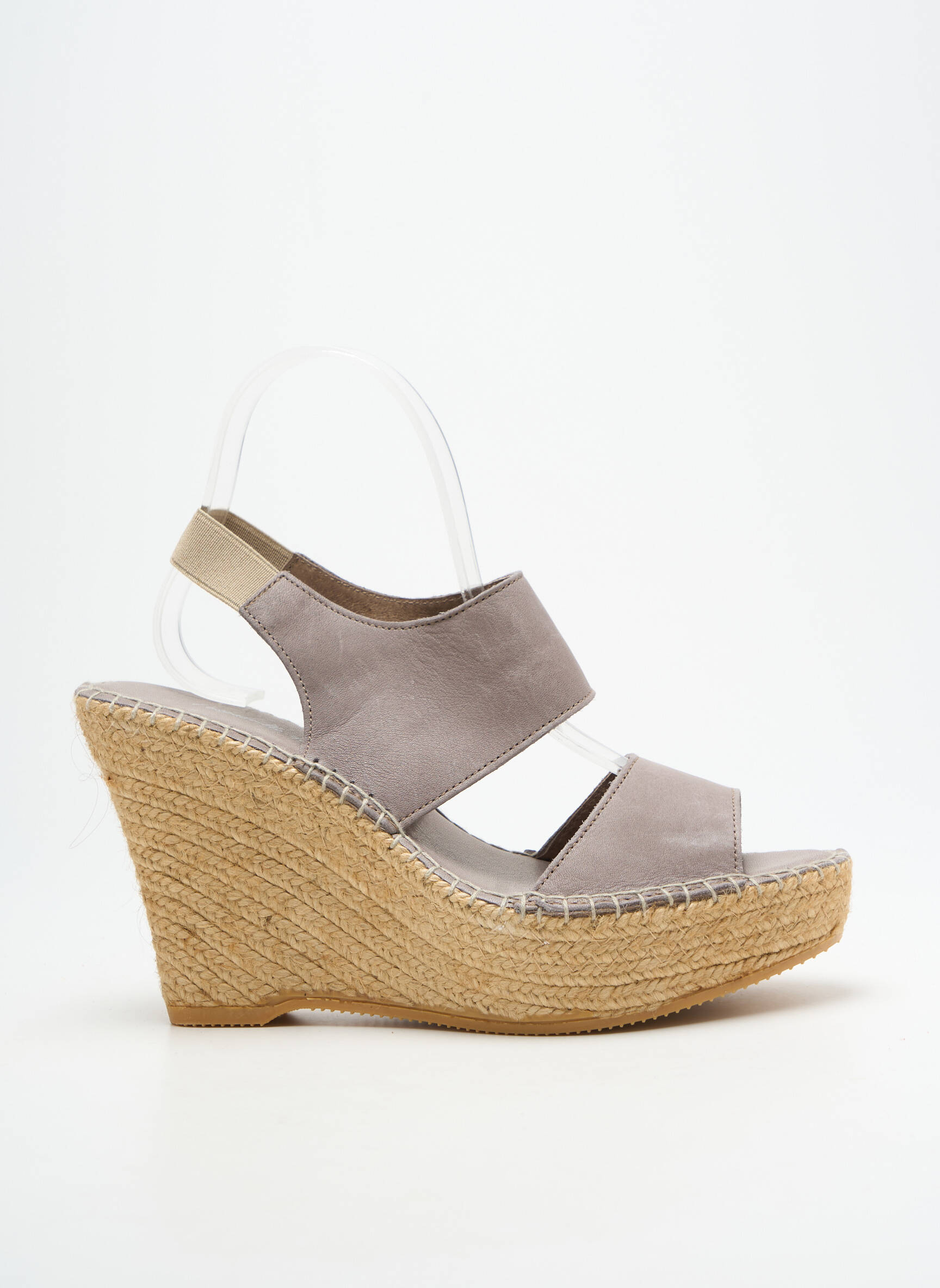 Sandalai/nu pėdos kompensuotas kulnas 10 cm ir daugiau aukštakulniai pilka L'ESPADRILLE DE NICOLE moteris