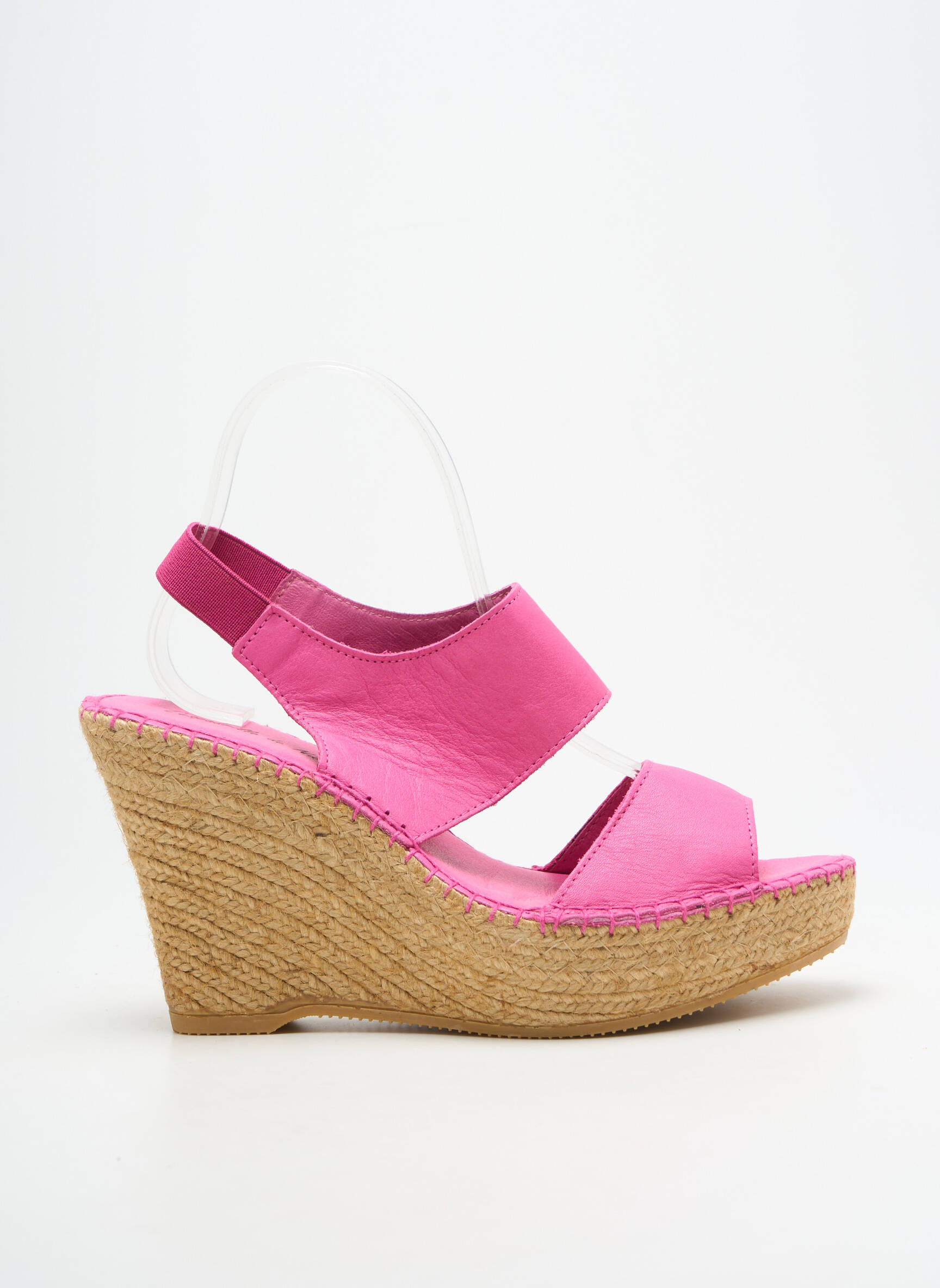 Sandalai/nu pėdos kompensuotas kulnas 10 cm ir daugiau aukštakulniai rožinė L'ESPADRILLE DE NICOLE moteris