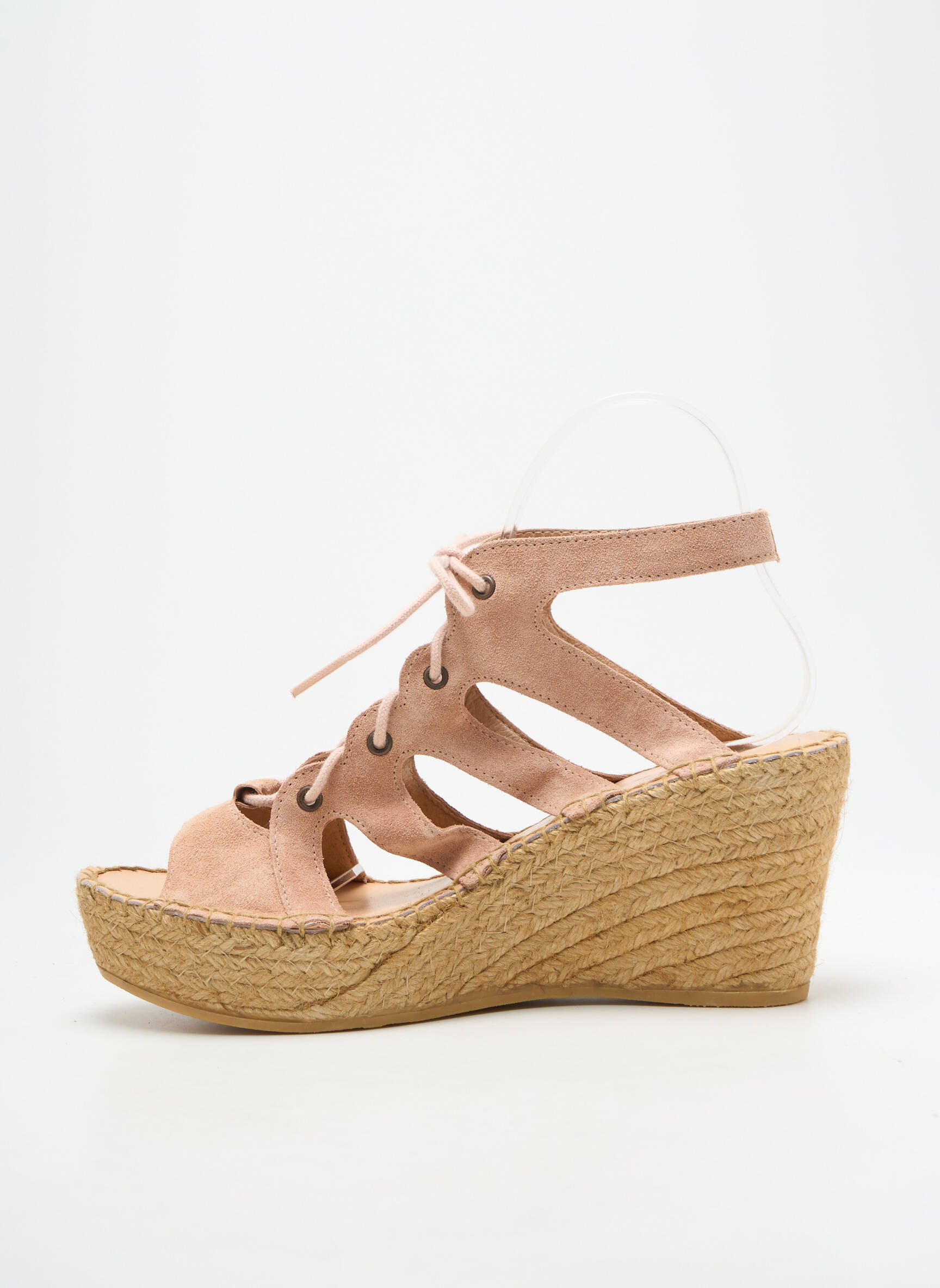 Sandalai/nu pėdos kompensuotas kulnas kulnas nuo 7 iki 9 cm bežinis L'ESPADRILLE DE NICOLE moteris