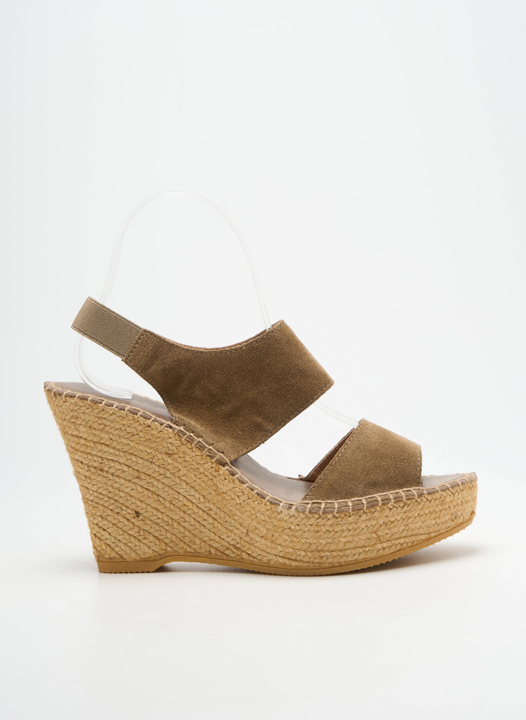 Sandalai/nu pėdos kompensuotas kulnas 10 cm ir daugiau aukštakulniai žalias L'ESPADRILLE DE NICOLE moteris