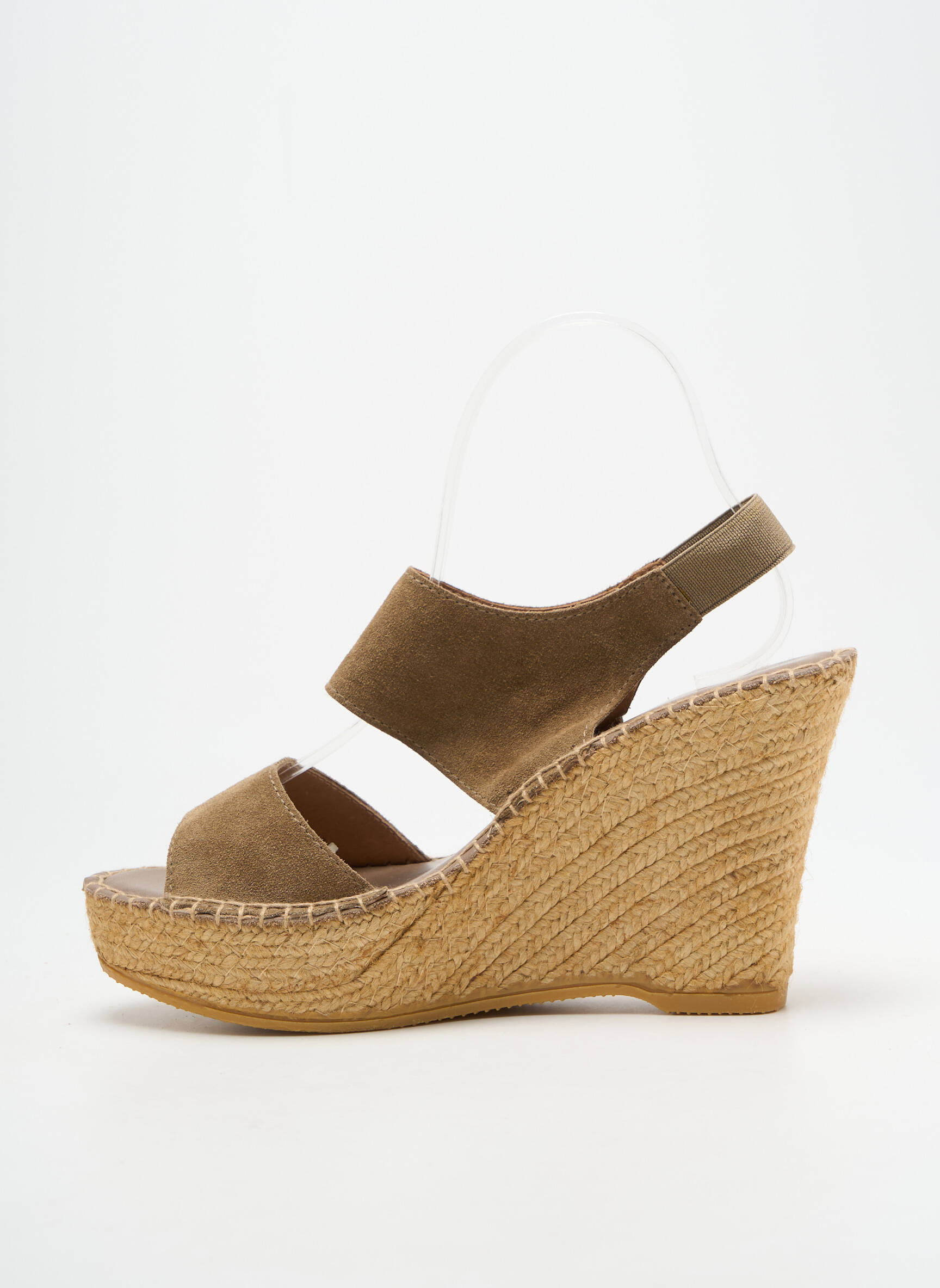 Sandalai/nu pėdos kompensuotas kulnas 10 cm ir daugiau aukštakulniai žalias L'ESPADRILLE DE NICOLE moteris