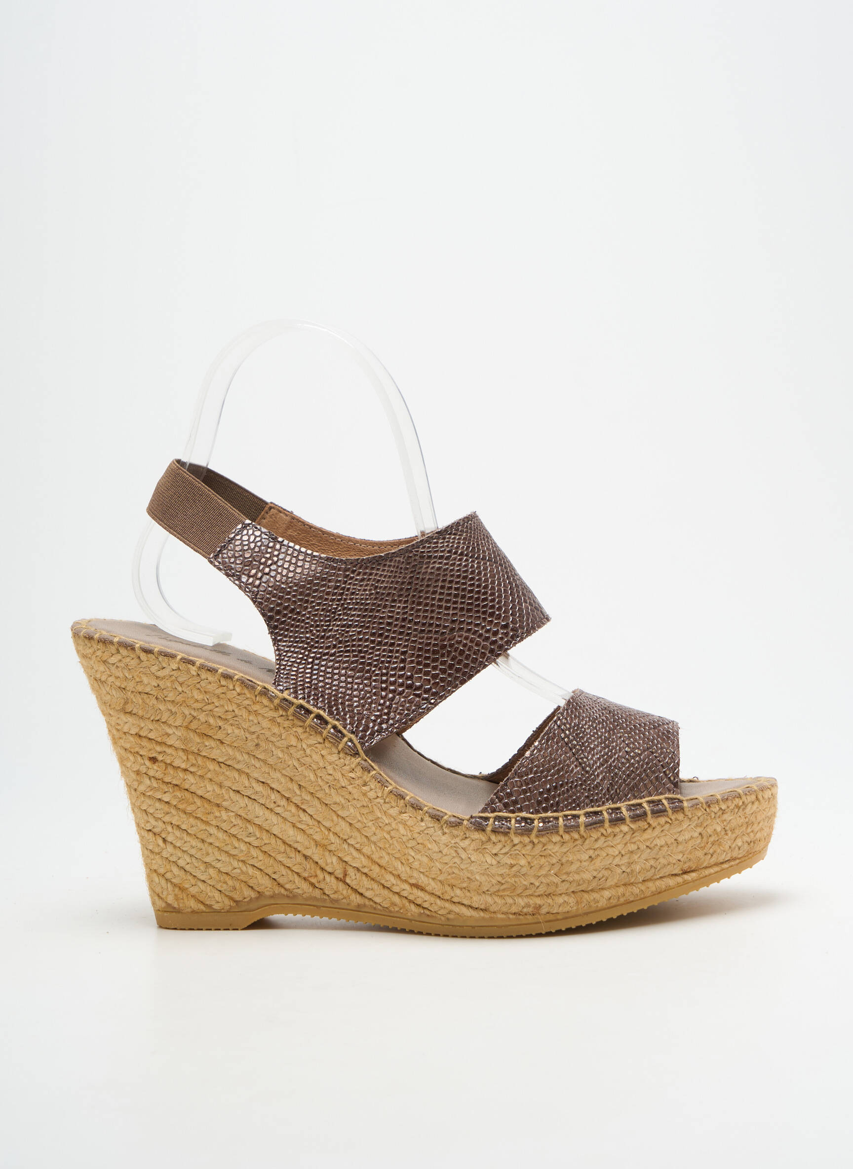 Sandalai/nu pėdos kompensuotas kulnas 10 cm ir daugiau aukštakulniai žalias L'ESPADRILLE DE NICOLE moteris