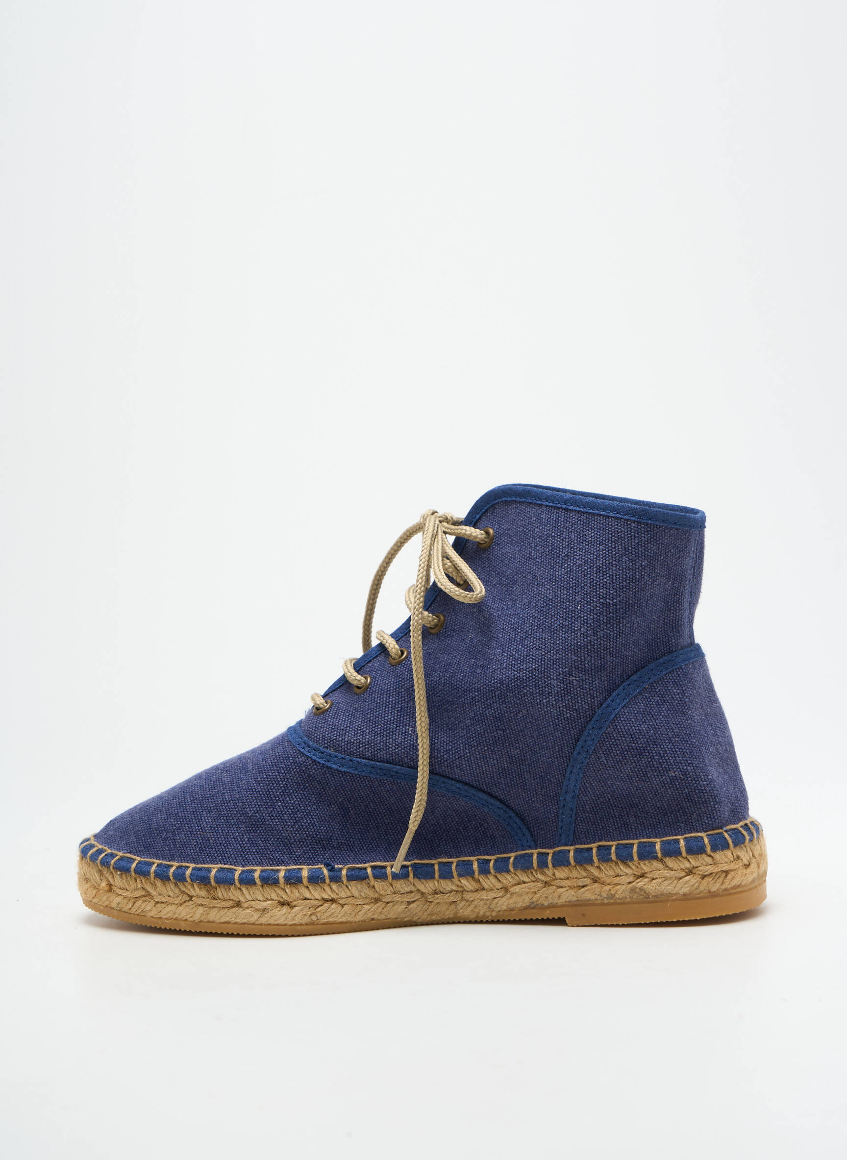 Espadrilės šnervių uždarymas plokščias kulnas iki 3 cm mėlyna L'ESPADRILLE DE NICOLE moteris