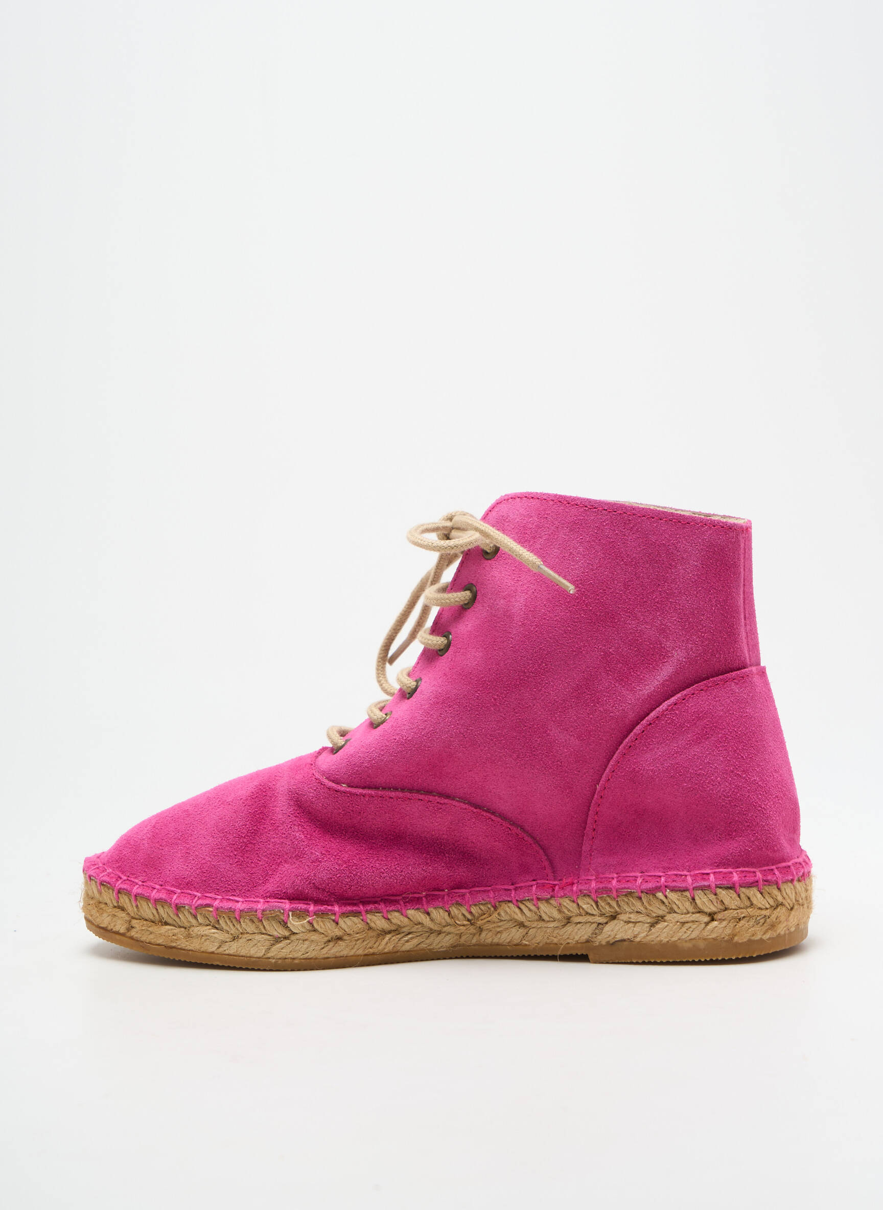 Espadrilės šnervių uždarymas plokščias kulnas iki 3 cm rožinė LORMY moteris