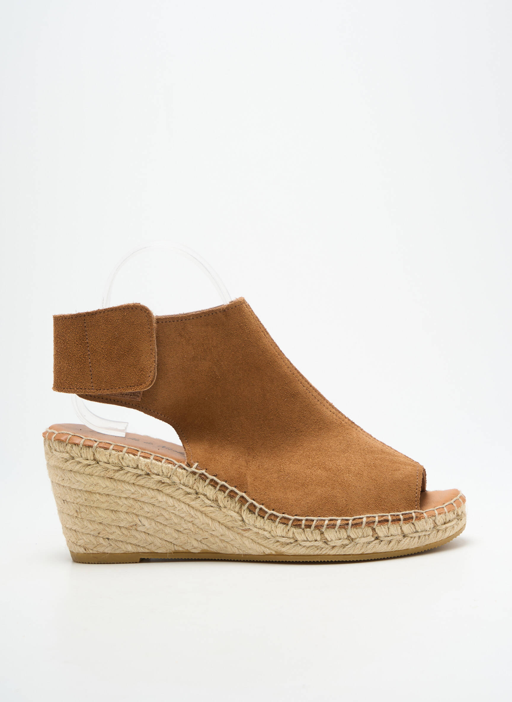 Espadrilės atvira pabaiga kulnas nuo 7 iki 9 cm rudas L'ESPADRILLE DE NICOLE moteris