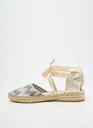 Espadrilės šnervių uždarymas plokščias kulnas iki 3 cm pilka NICOLE moteris