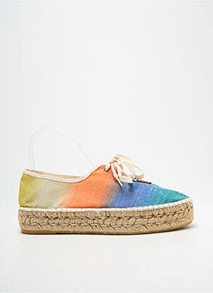 Espadrilės šnervių uždarymas plokščias kulnas iki 3 cm mėlyna NICOLE moteris