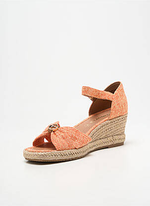 Espadrilės užsegimas su kaklo detalėmis kulnas nuo 7 iki 9 cm oranžinė TAMARIS moteris