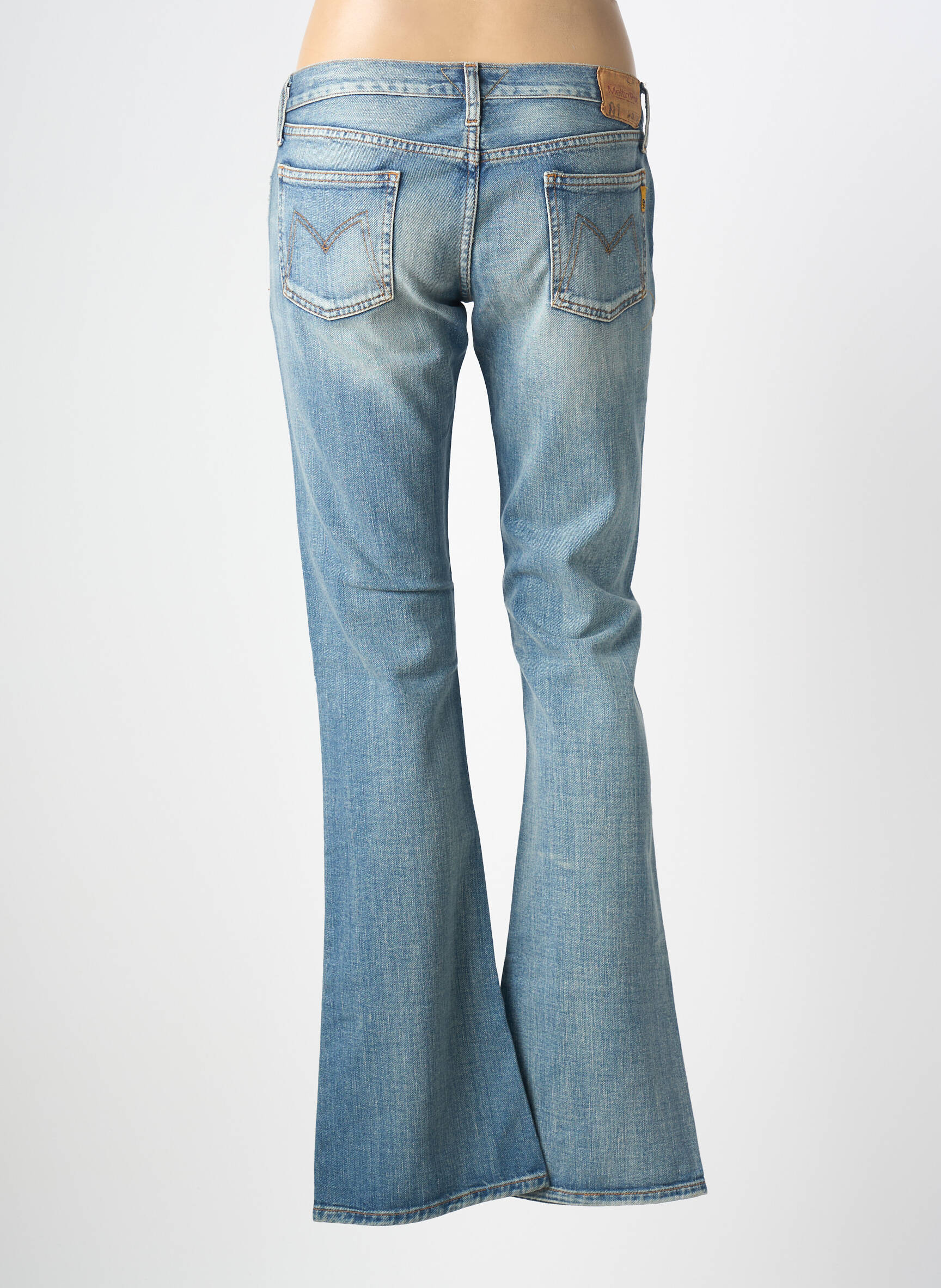 Bootcut džinsai tamprumas maža dydžio mėlyna MELTIN'POT moteris