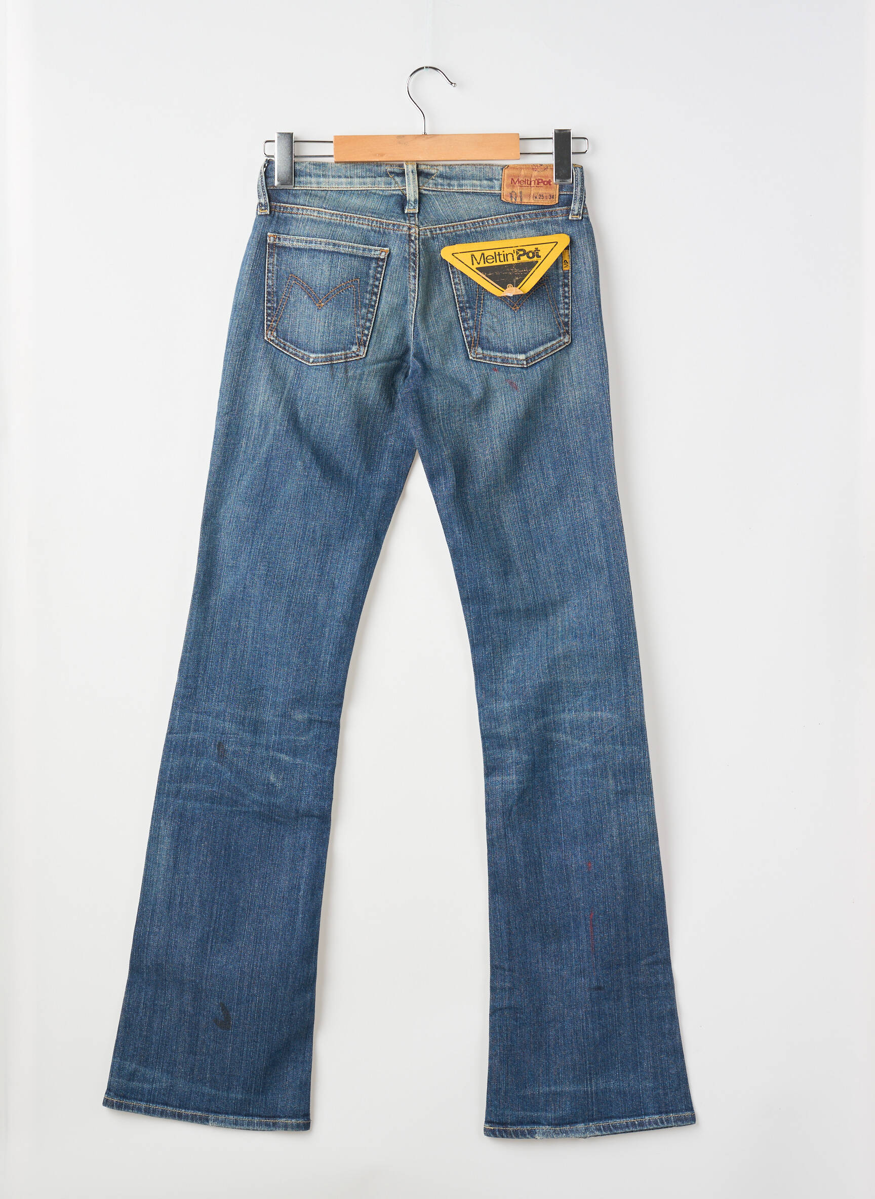 Bootcut džinsai tamprumas maža dydžio mėlyna MELTIN'POT moteris