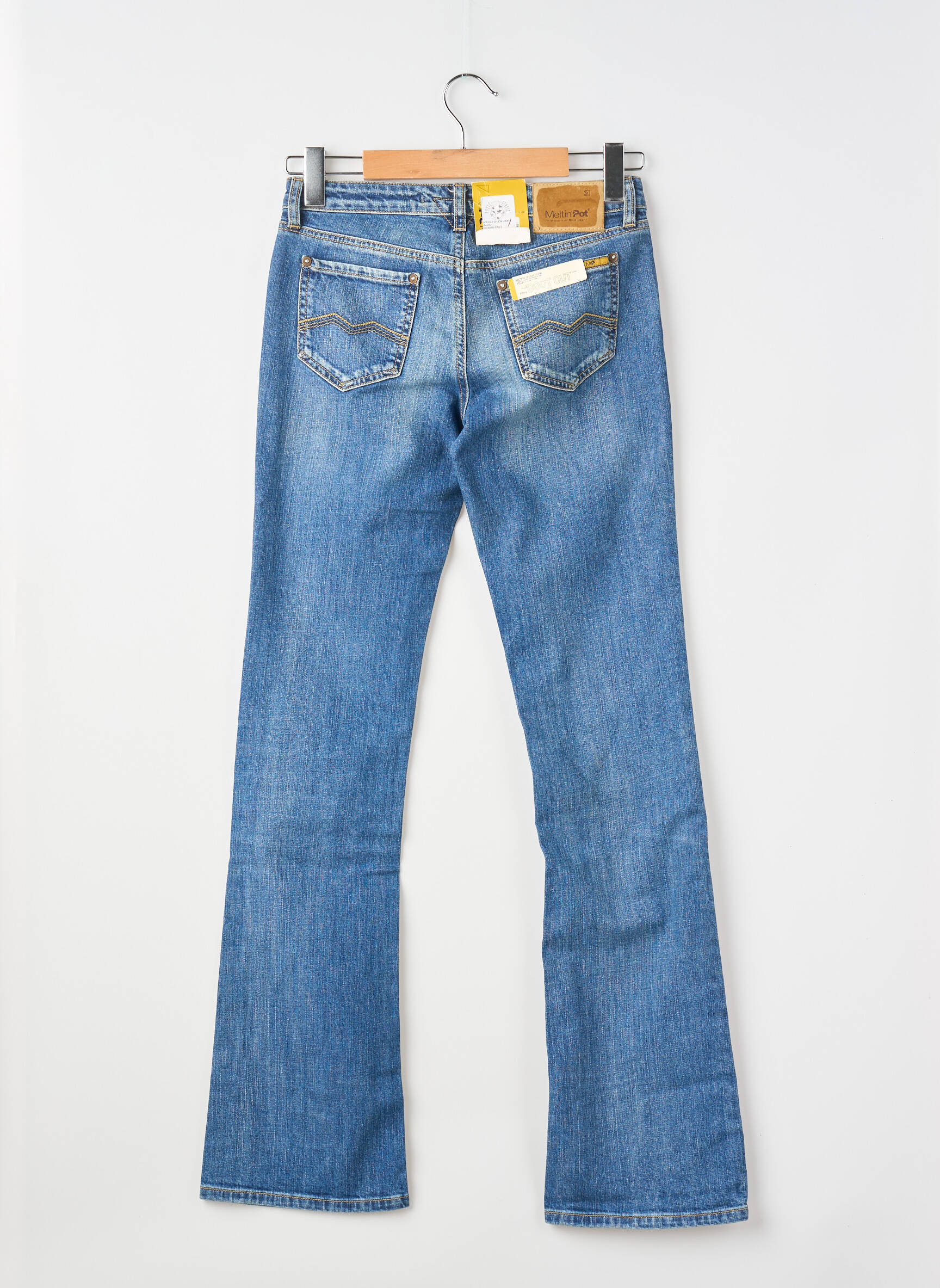 Bootcut džinsai tamprumas maža dydžio mėlyna MELTIN'POT moteris