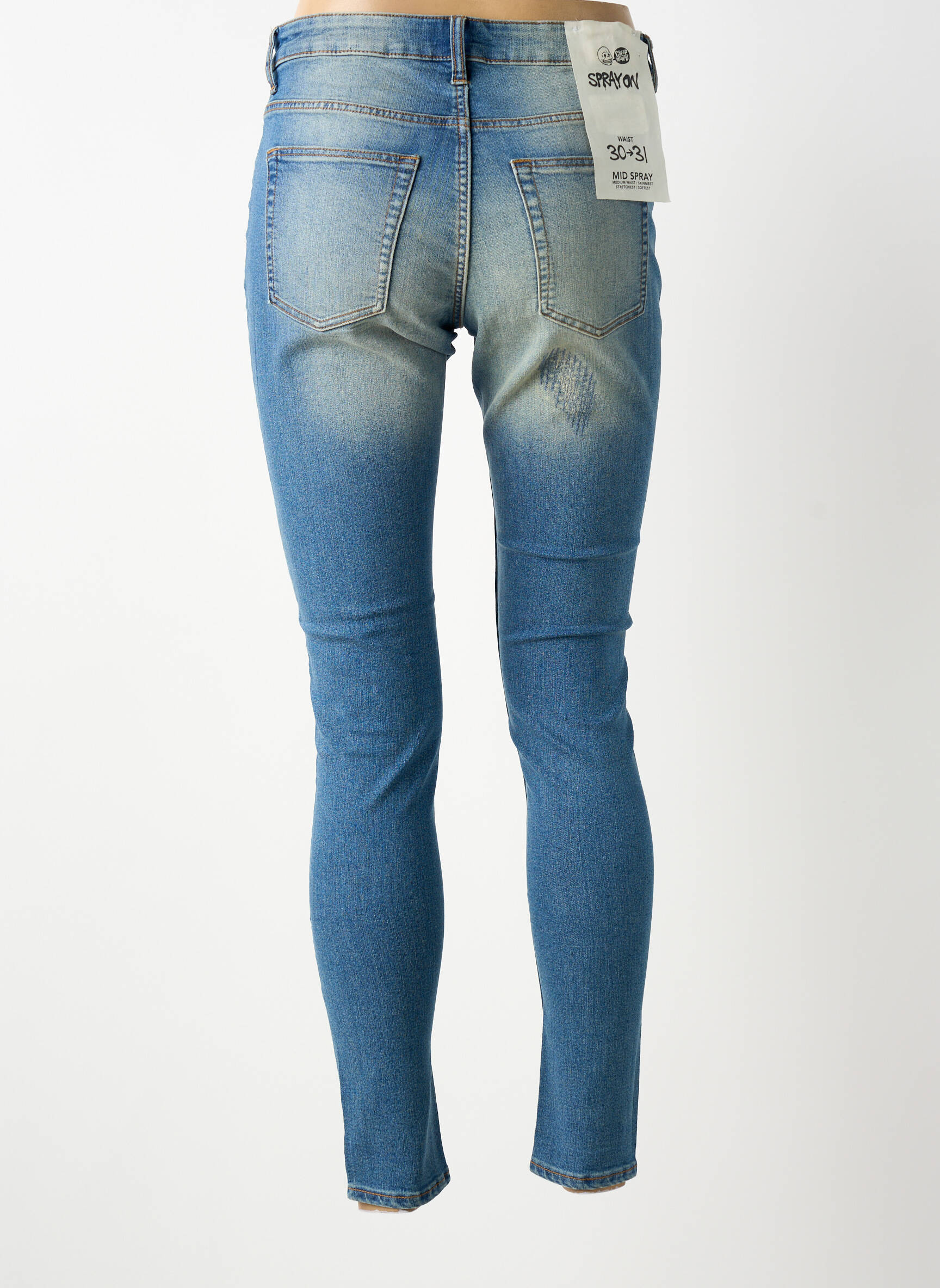 Lieknos džinsai normala dydis normala dydis mėlyna CHEAP MONDAY moteris