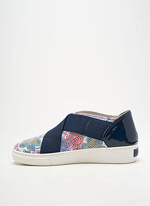 Slip-on batai satino audinys plokščias kulnas iki 3 cm mėlyna HERGOS moteris