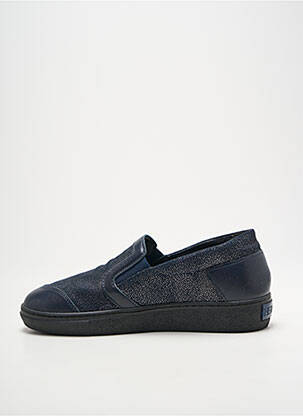 Slip-on batai satino audinys plokščias kulnas iki 3 cm mėlyna HERGOS moteris