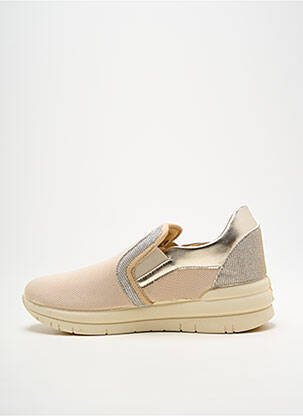 Slip-on batai satino audinys plokščias kulnas iki 3 cm bežinis SABATINI moteris