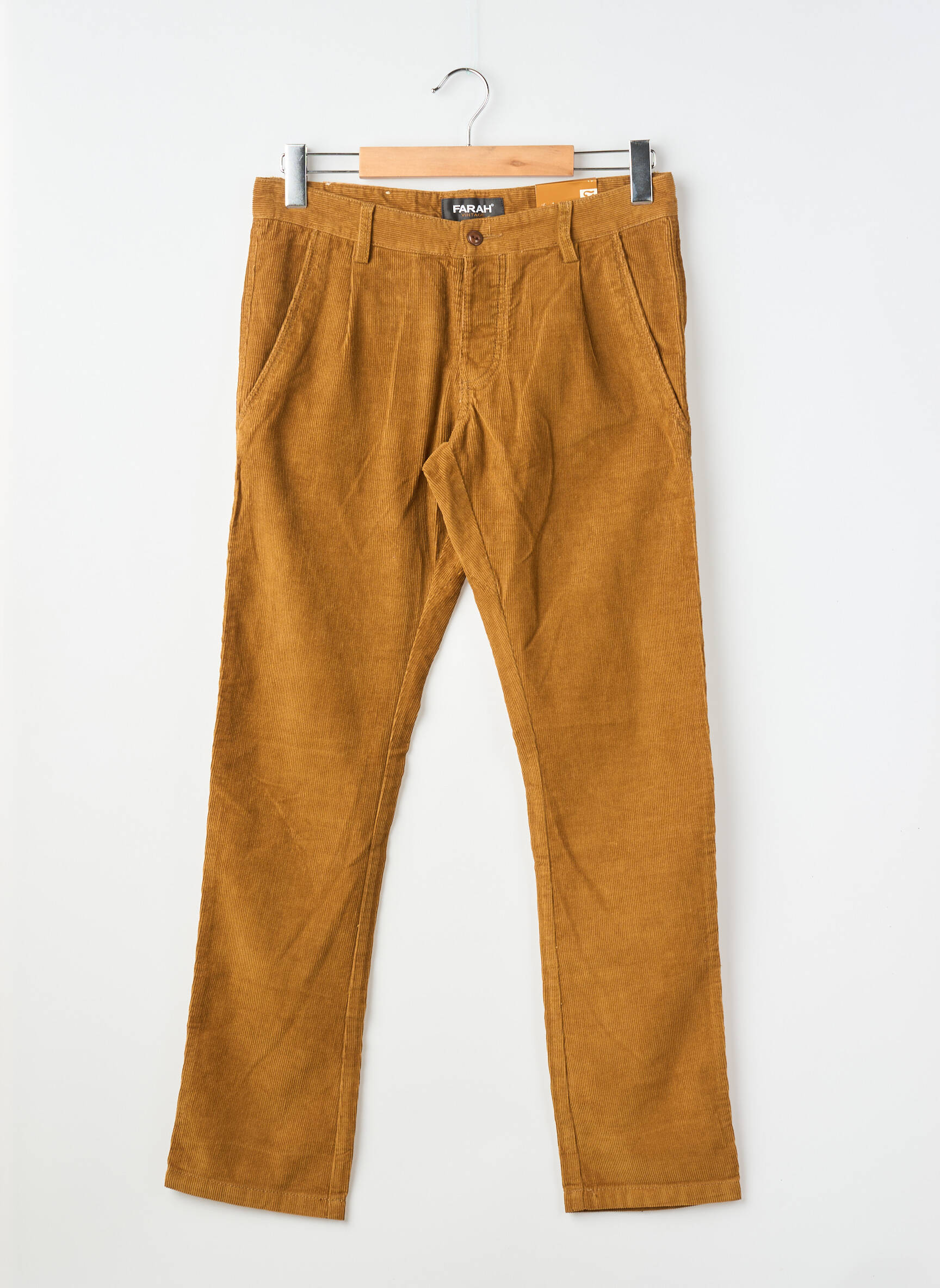 Chino kelnė kišenės normala dydis rudas FARAH VINTAGE vyras