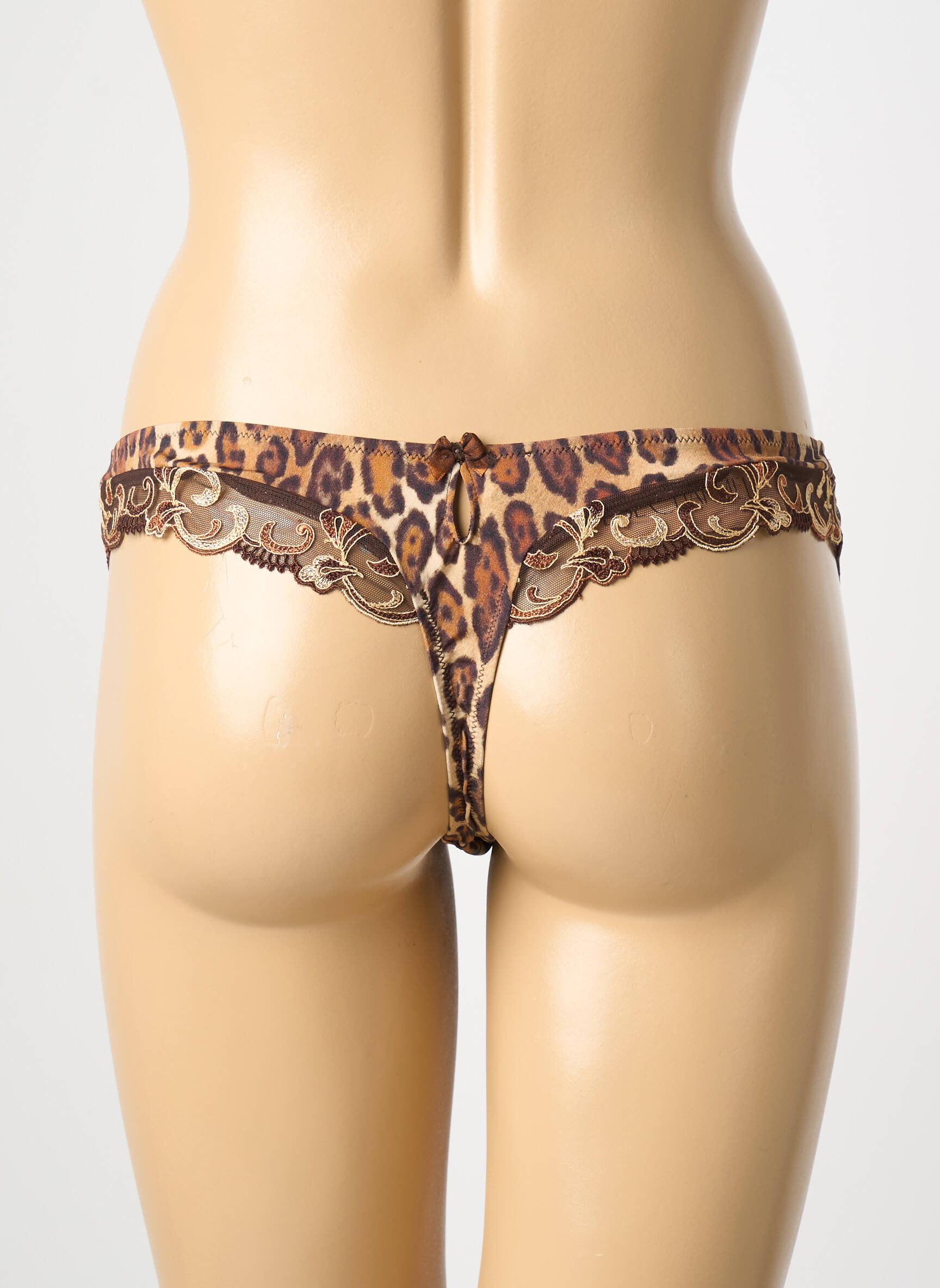 Tanga permatomas tiulis rudas LISE CHARMEL moteris