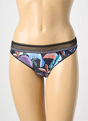Tanga satino audinys juodas ANTIGEL moteris