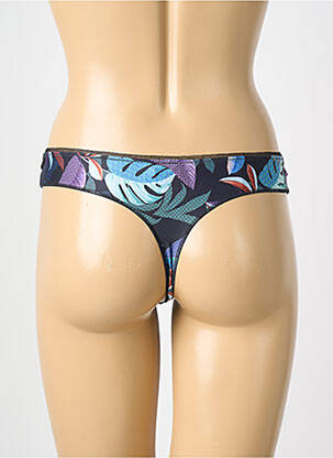 Tanga satino audinys juodas ANTIGEL moteris
