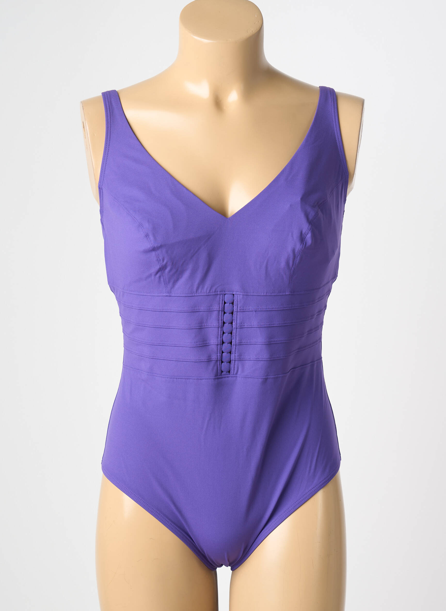 Vienos dalies maudymosi kostiumas violetinis EMPREINTE moteris