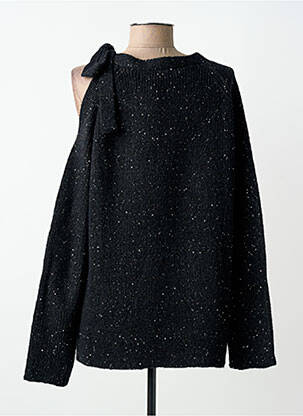 Megztinis tiesi kirpimas ilgos rankovės juodas ZOE ZONE OF EMBROIDERED moteris