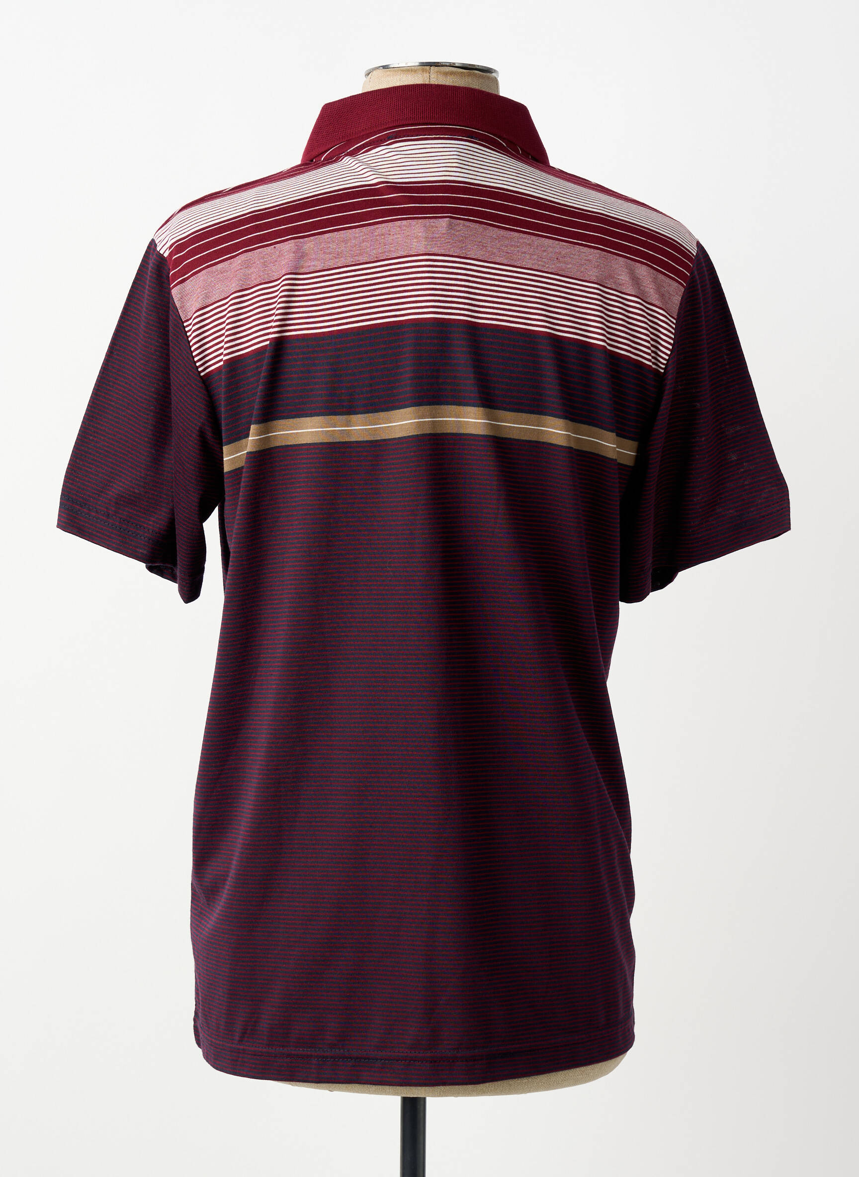 Polo jersey audinys trumpas rankovės raudona CAP 10 TEN vyras