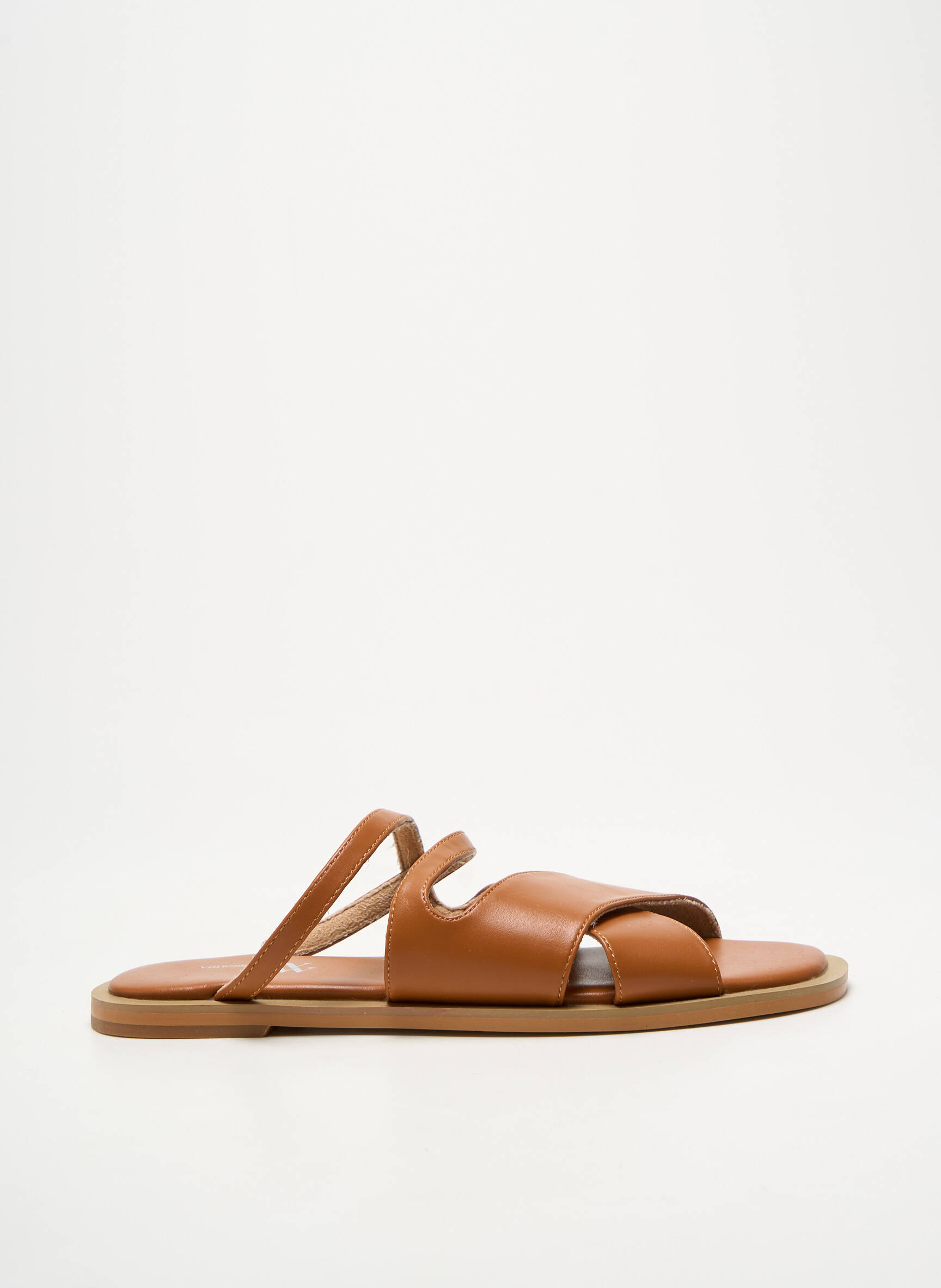 Mule/sabotai chiquet plokščias kulnas iki 3 cm rudas VANESSA WU moteris