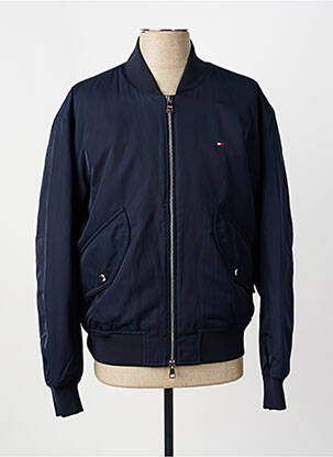 Pūkinė striukė kišenės be gobtuvų mėlyna TOMMY HILFIGER vyras